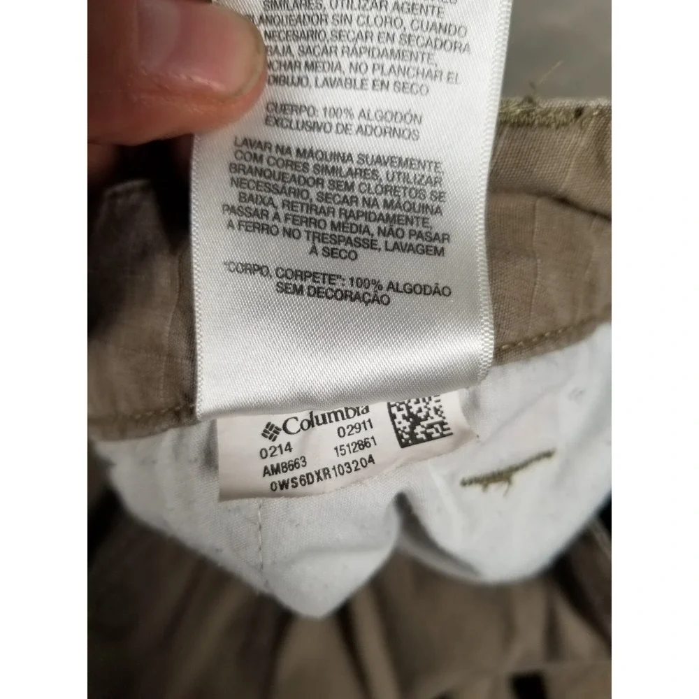 Columbia Sportswear Khaki Hiking Pants Fits 36x30‎ Lightweight See Pics